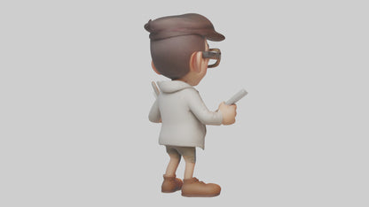 Cartoon Graphic Artist model 3D model