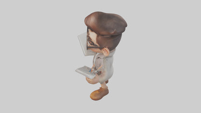 Cartoon Graphic Artist model 3D model
