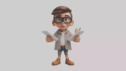 Cartoon Graphic Artist model 3D model