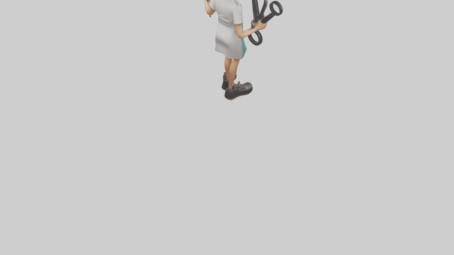 Cartoon Hair Stylist model 3D model