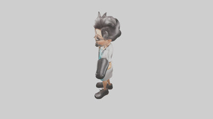 Cartoon Hair Stylist model 3D model