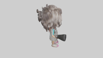 Cartoon Hairstylist Assistant model 3D model