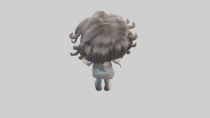Cartoon Hairstylist Assistant model 3D model