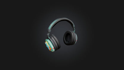 Cartoon Headphones 3D model