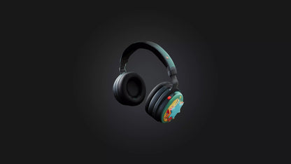 Cartoon Headphones 3D model