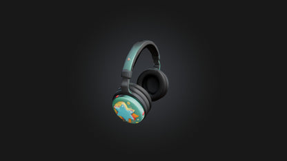 Cartoon Headphones 3D model