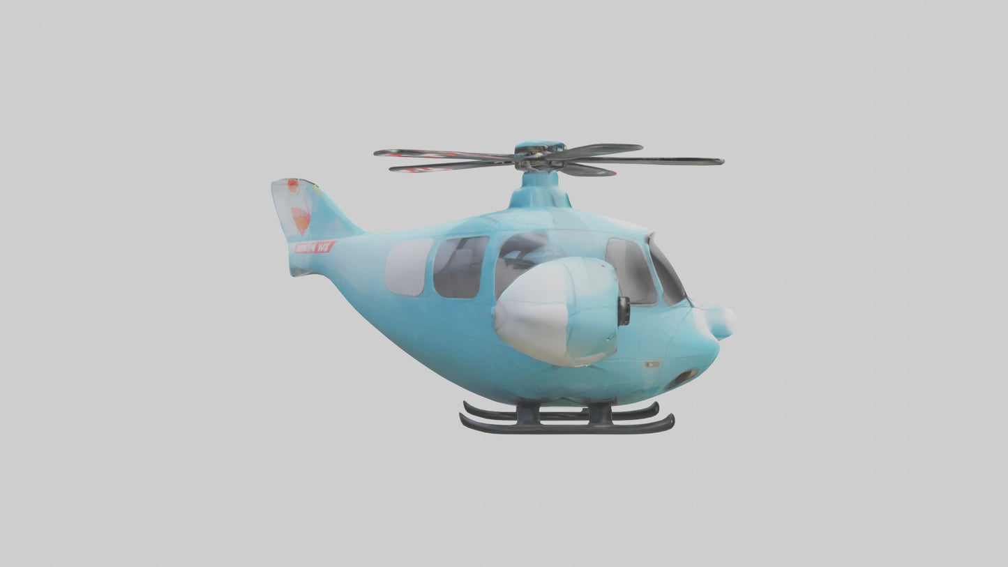 Cartoon Helicopter model 3D model