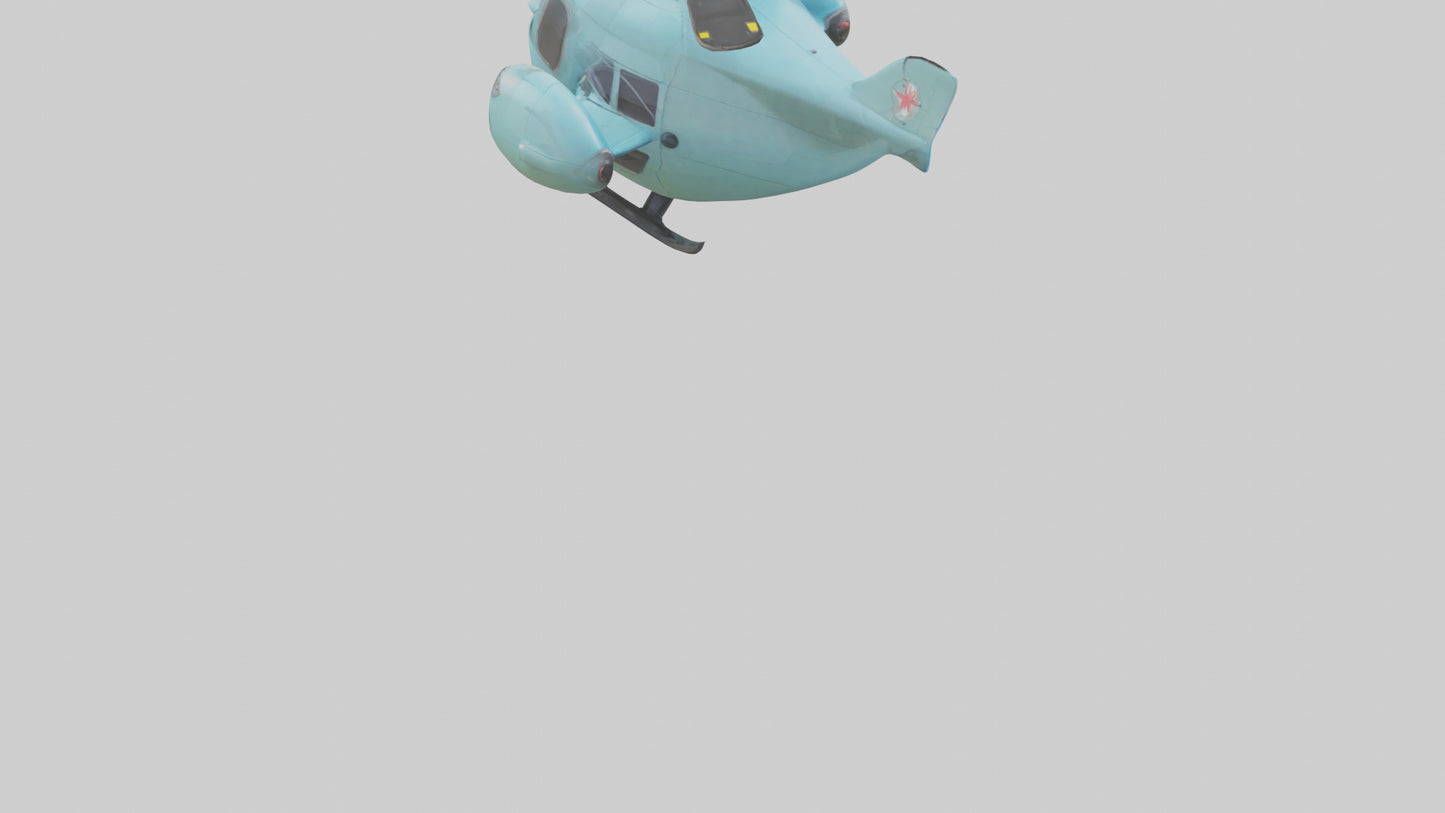 Cartoon Helicopter model 3D model