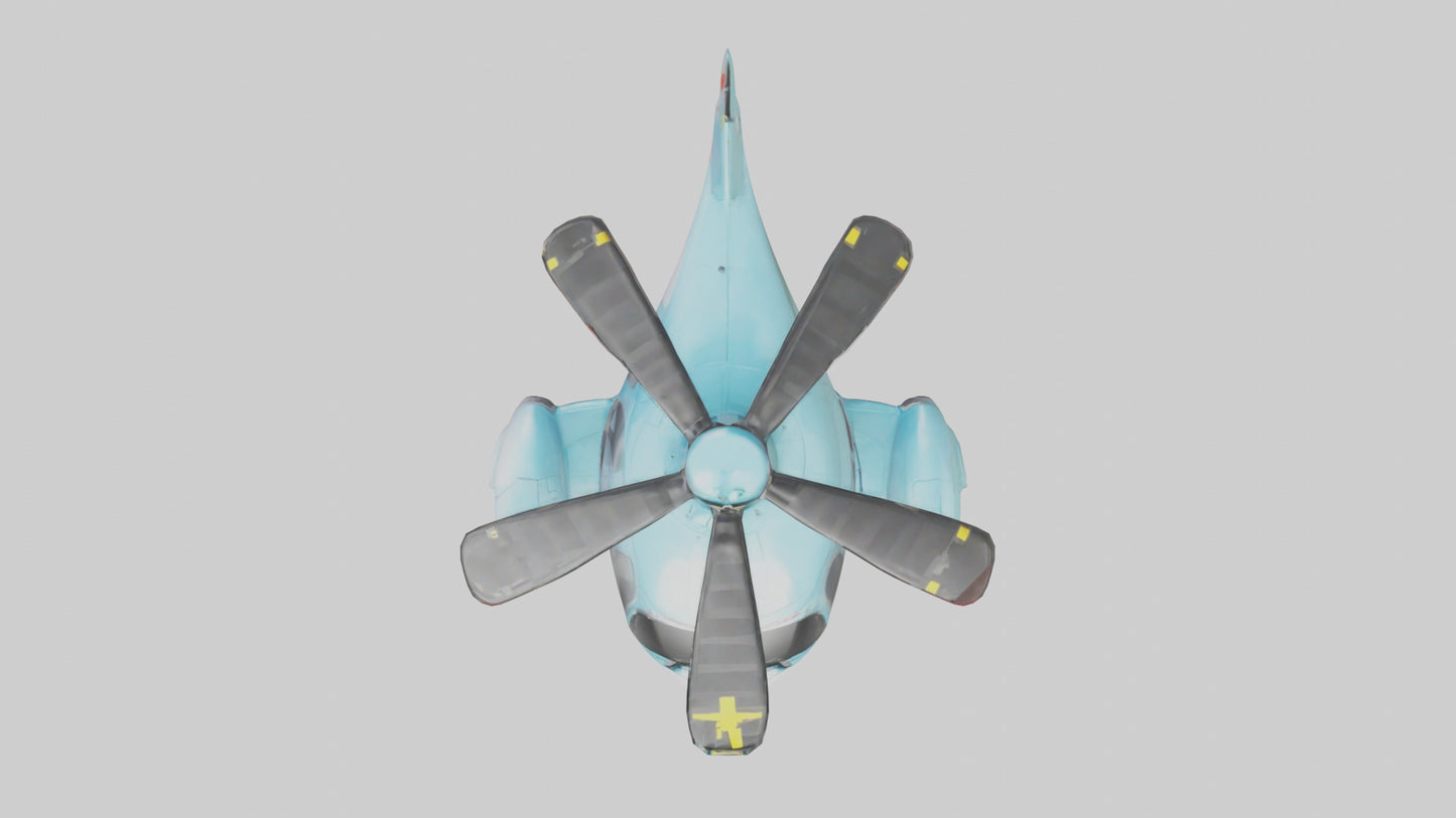 Cartoon Helicopter model 3D model