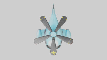 Cartoon Helicopter model 3D model