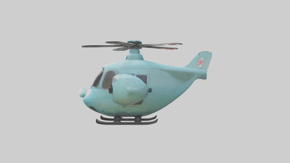 Cartoon Helicopter model 3D model
