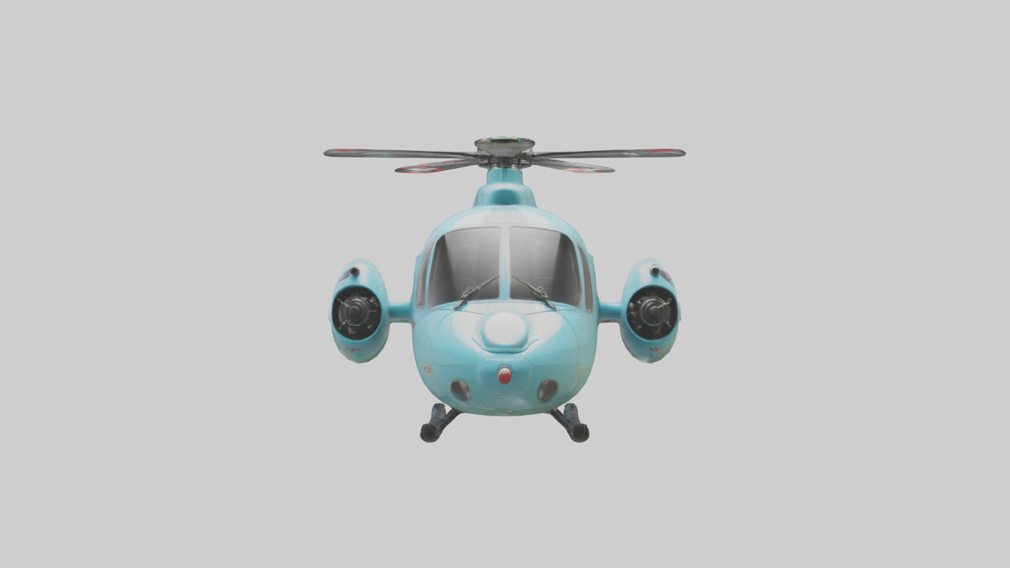 Cartoon Helicopter model 3D model