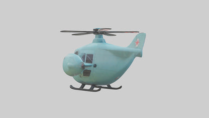 Cartoon Helicopter model 3D model