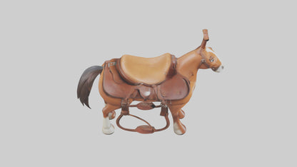 Cartoon Horse Saddle model 3D model