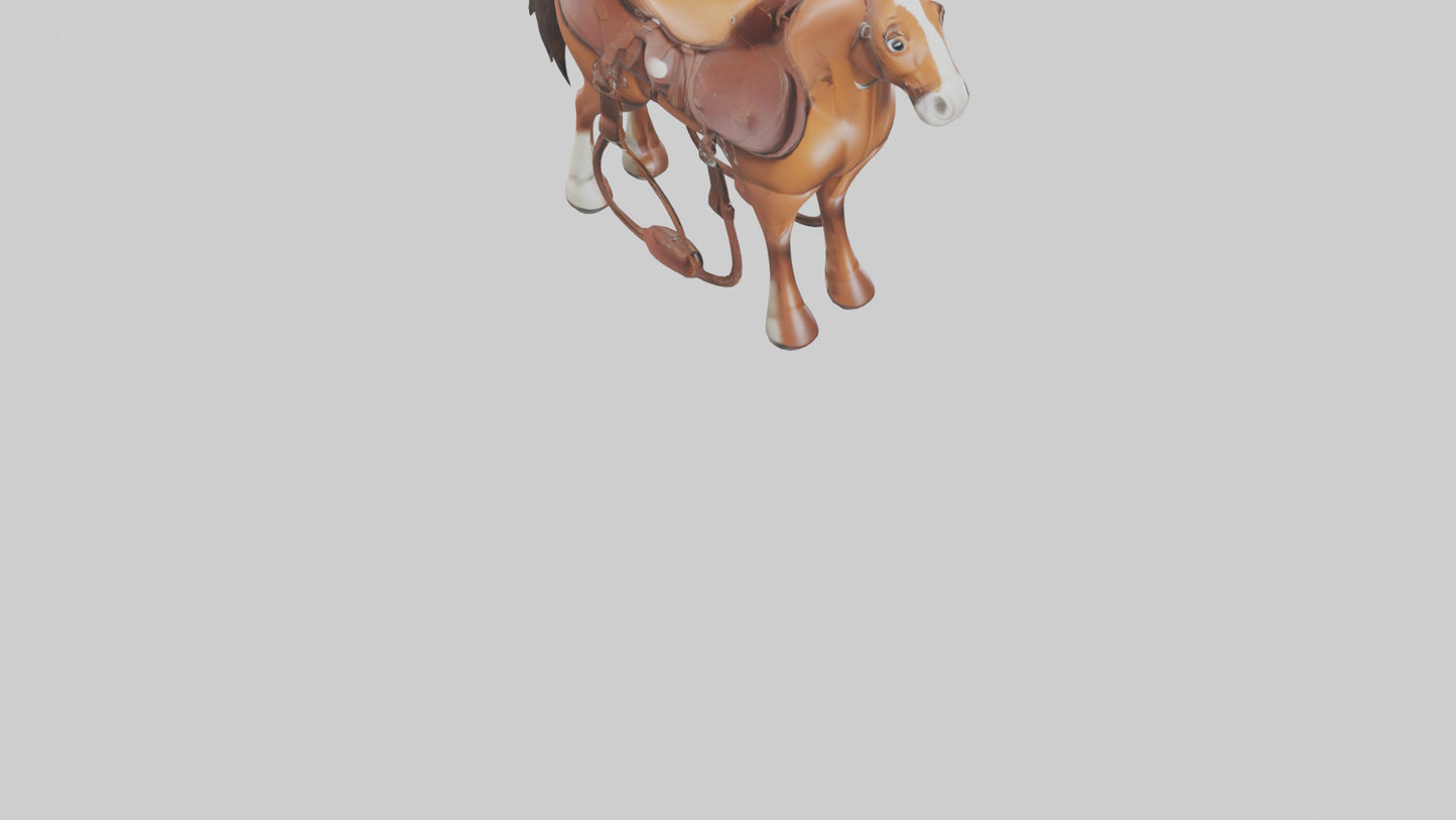 Cartoon Horse Saddle model 3D model