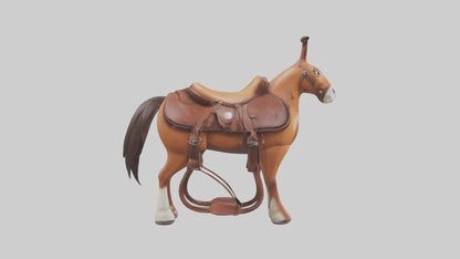 Cartoon Horse Saddle model 3D model