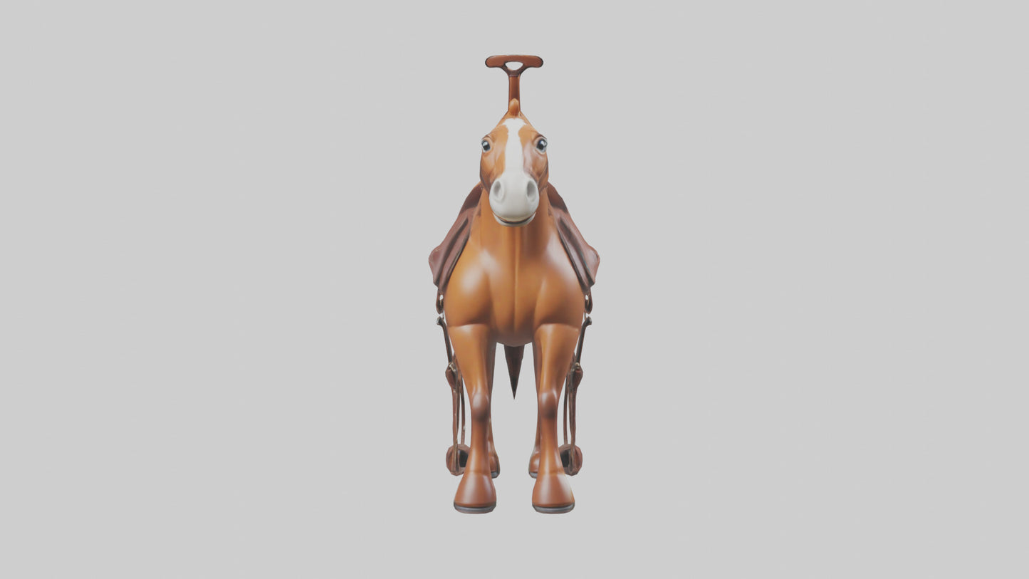 Cartoon Horse Saddle model 3D model