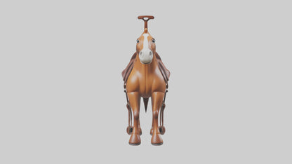 Cartoon Horse Saddle model 3D model