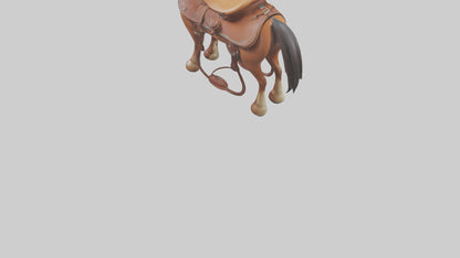 Cartoon Horse Saddle model 3D model