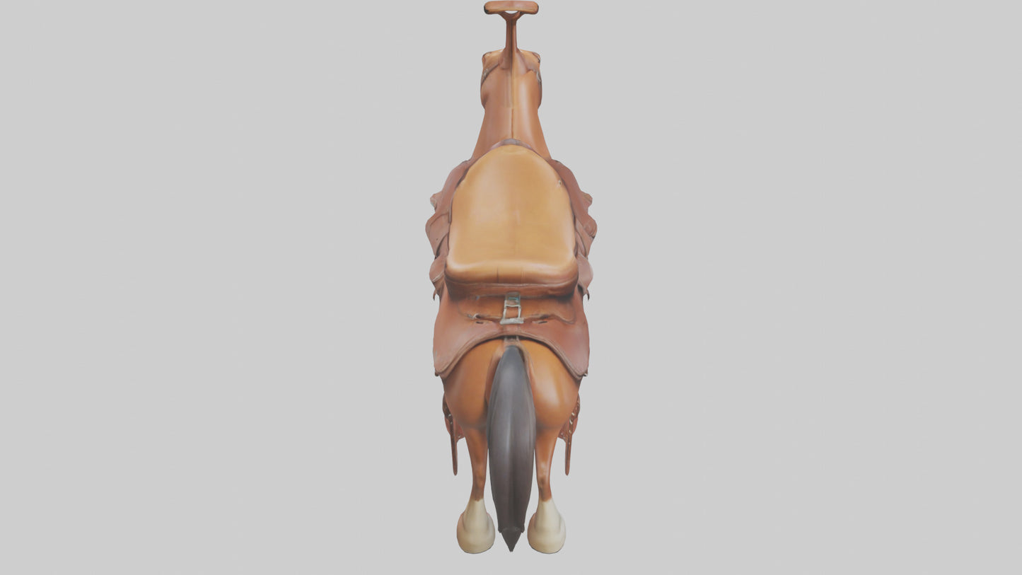 Cartoon Horse Saddle model 3D model