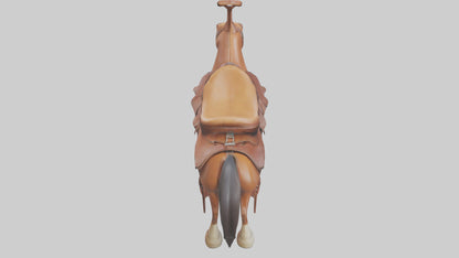 Cartoon Horse Saddle model 3D model