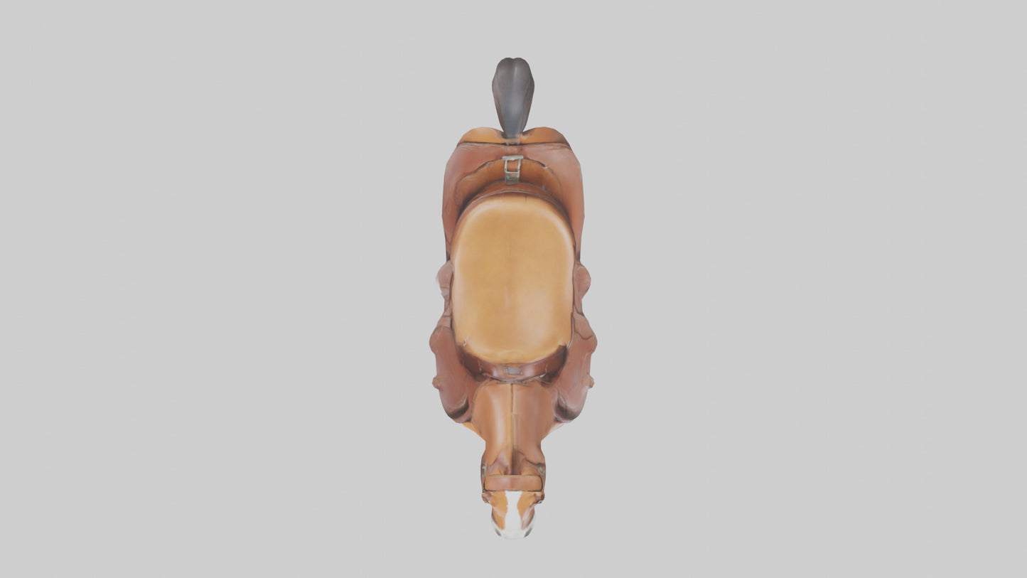 Cartoon Horse Saddle model 3D model