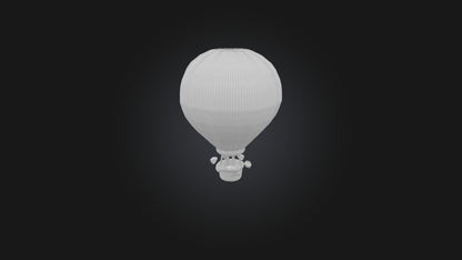 Cartoon Hot Air Balloon 3D model