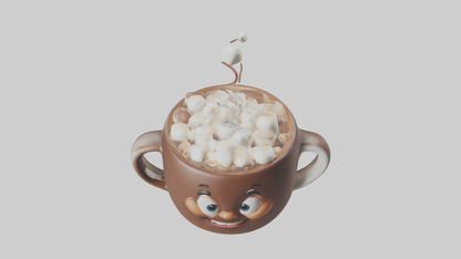 Cartoon Hot Cocoa Mug model 3D model