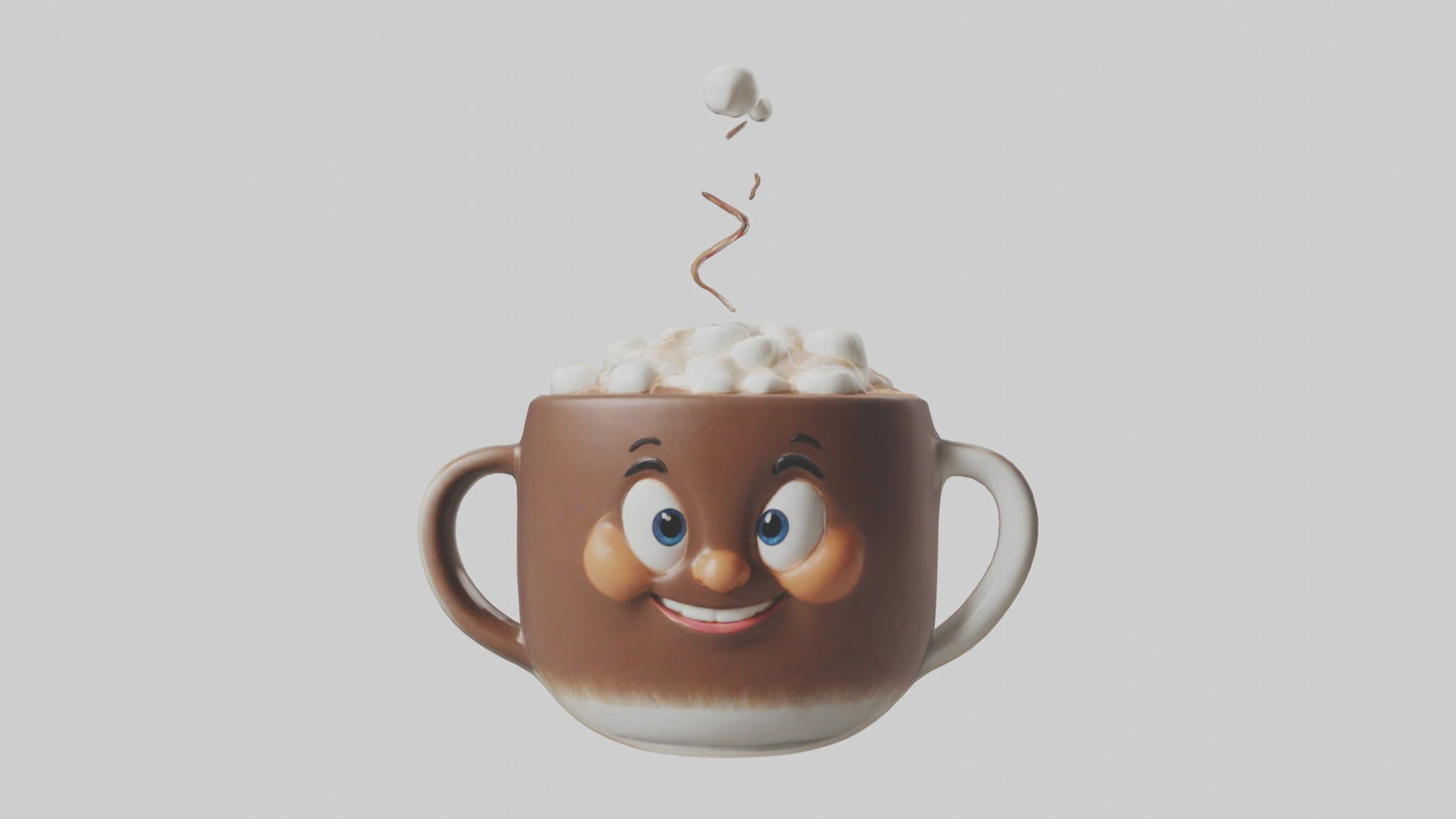Cartoon Hot Cocoa Mug model 3D model
