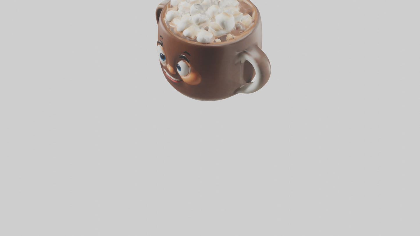 Cartoon Hot Cocoa Mug model 3D model