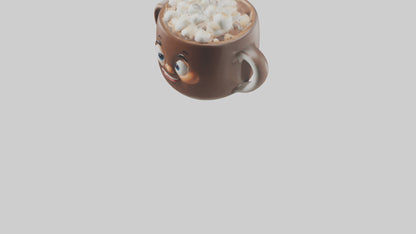 Cartoon Hot Cocoa Mug model 3D model