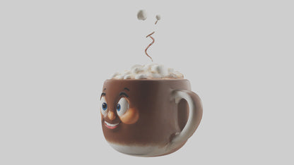 Cartoon Hot Cocoa Mug model 3D model