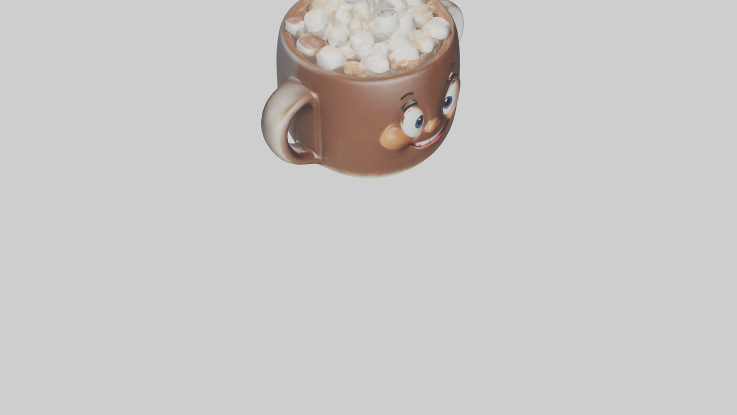 Cartoon Hot Cocoa Mug model 3D model