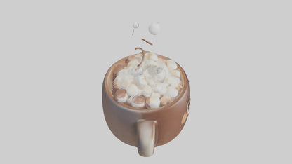 Cartoon Hot Cocoa Mug model 3D model