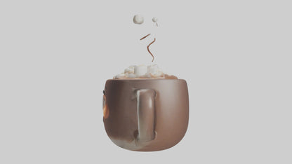 Cartoon Hot Cocoa Mug model 3D model