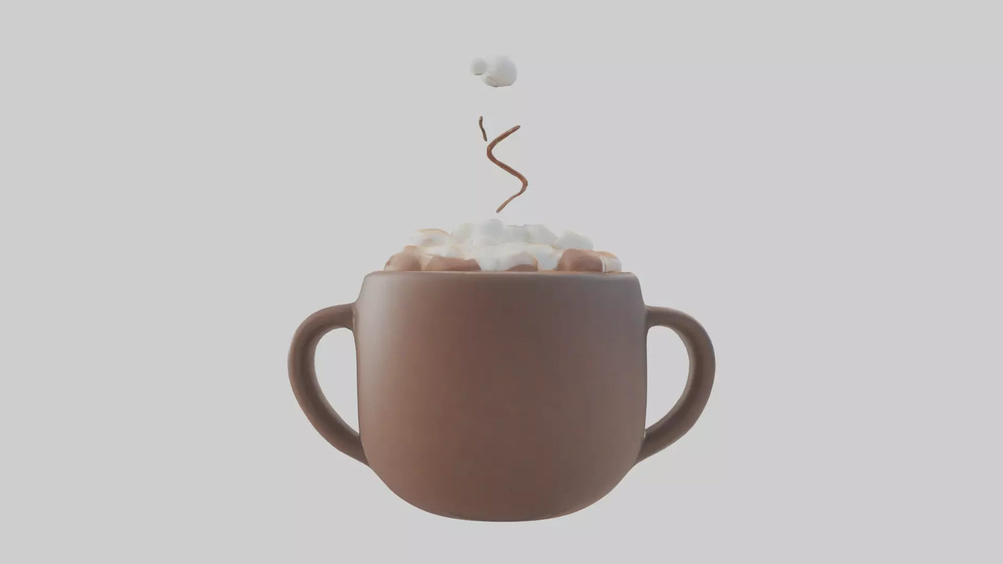 Cartoon Hot Cocoa Mug model 3D model