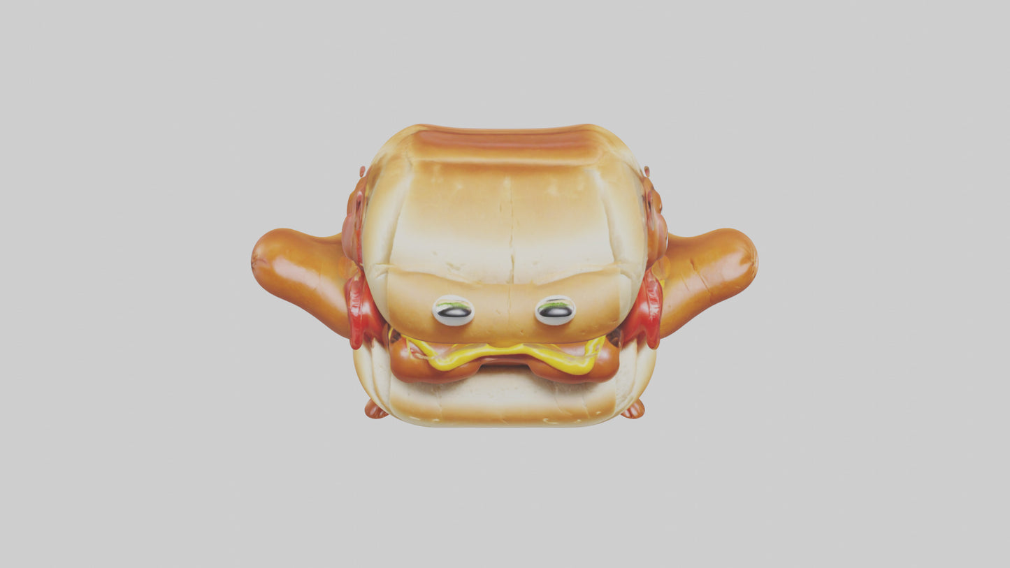 Cartoon Hot Dog model 3D model