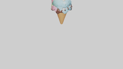 Cartoon Ice Cream model 3D model