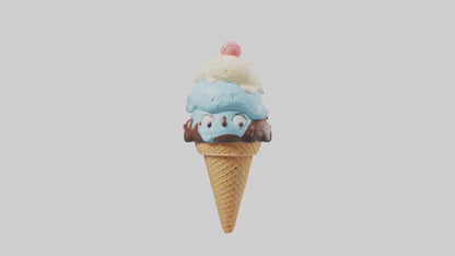 Cartoon Ice Cream model 3D model