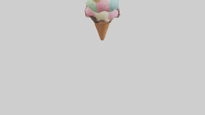 Cartoon Ice Cream model 3D model