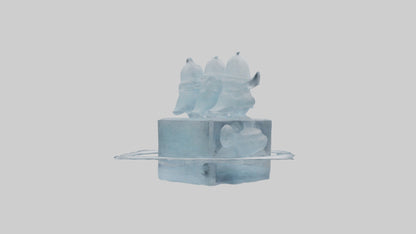 Cartoon Ice Sculpture model 3D model