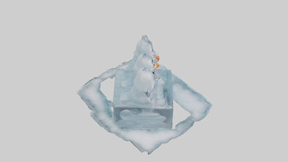 Cartoon Ice Sculpture model 3D model