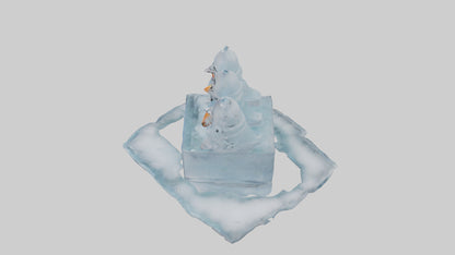 Cartoon Ice Sculpture model 3D model