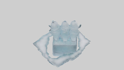 Cartoon Ice Sculpture model 3D model