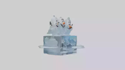 Cartoon Ice Sculpture model 3D model
