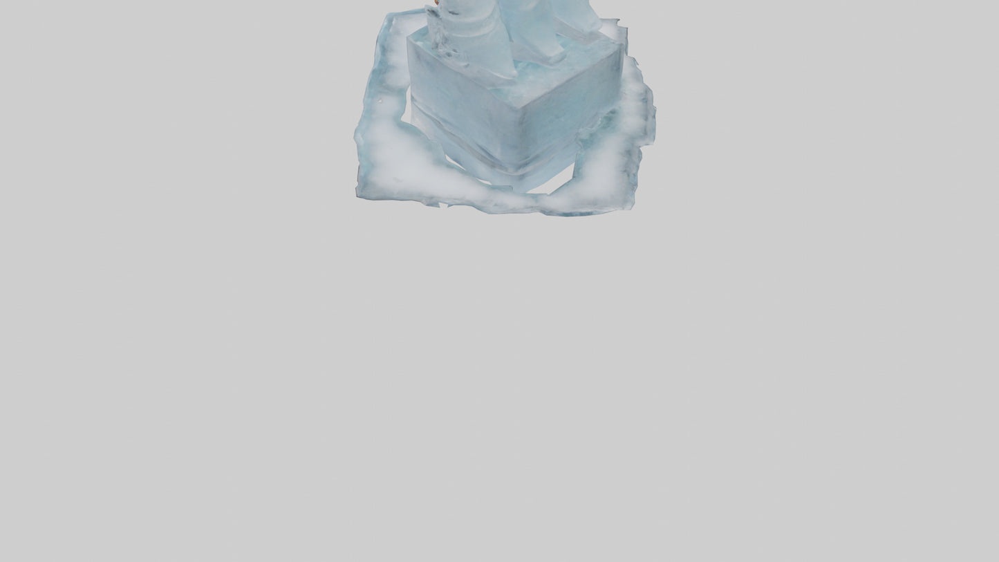 Cartoon Ice Sculpture model 3D model