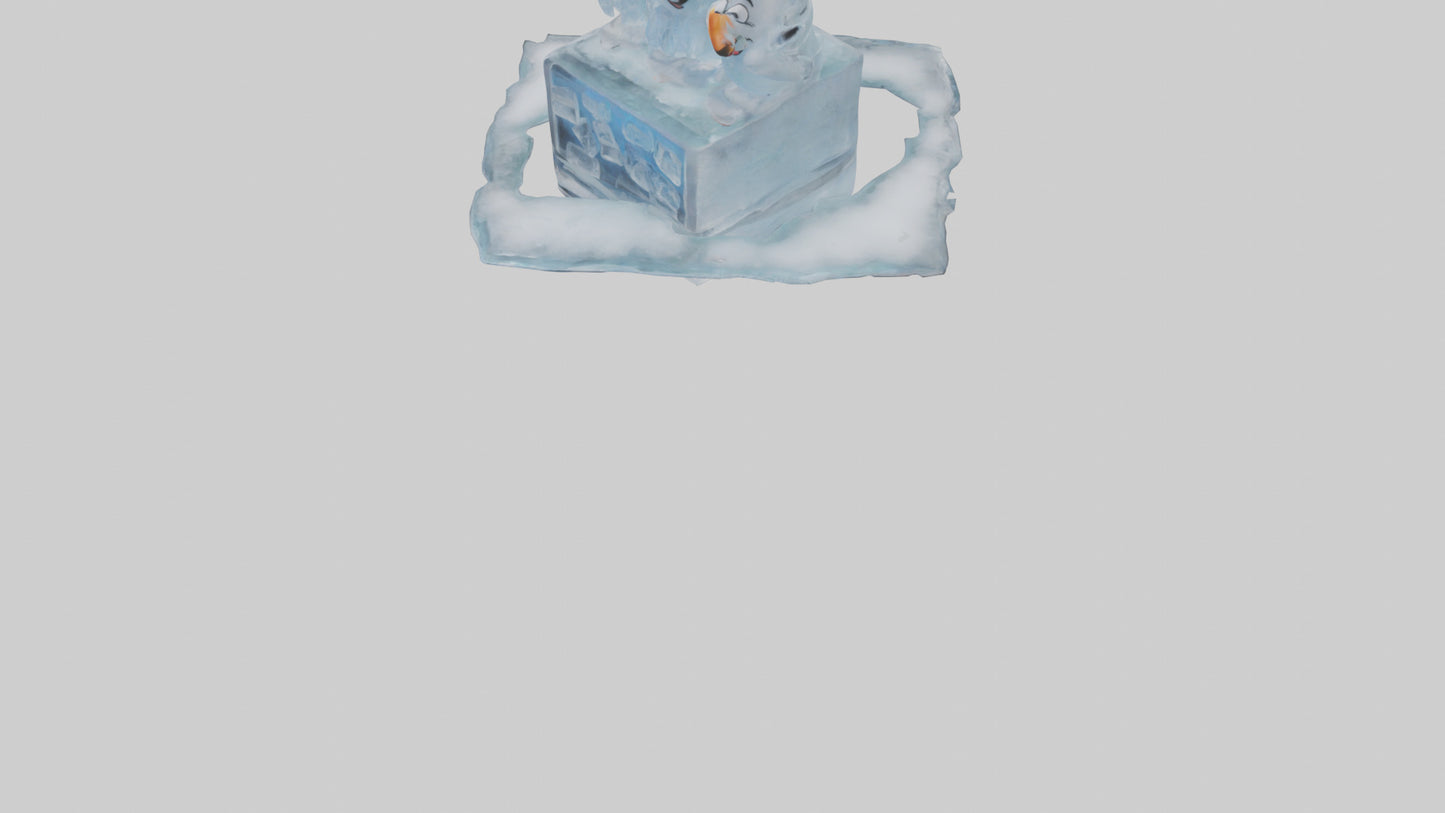 Cartoon Ice Sculpture model 3D model