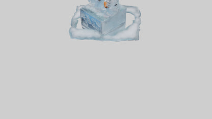 Cartoon Ice Sculpture model 3D model