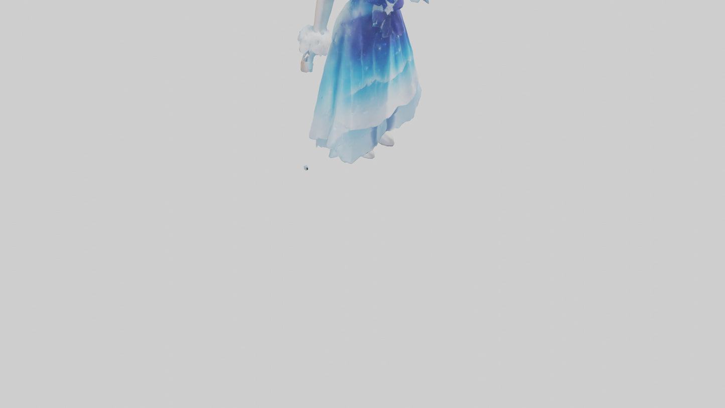 Cartoon Ice Skating Dress model 3D model