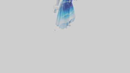 Cartoon Ice Skating Dress model 3D model